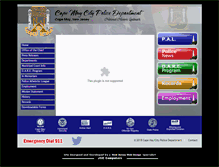 Tablet Screenshot of capemaycitypolice.com